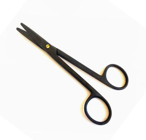 Ciseaux Mayo noirs revêtus, ciseaux chirurgicaux droits en acier métallique, ciseaux Mayo de haute qualité pour la chirurgie, prix de gros OEM - Product Image 3