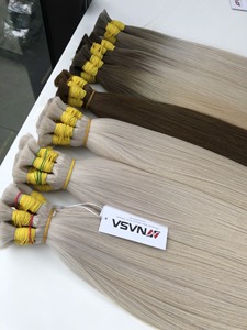 Extensions de cheveux en vrac les plus tendances Cheveux vietnamiens Double noyés 100 grammes Couleurs claires 12 pouces - Product Image 2