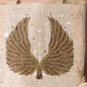 Sac fourre-tout 100 % naturel fait main pour femme, style décontracté, fabriqué en Inde par Whimsy Art Craft - Product Image 6