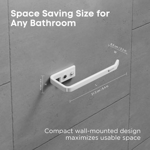 Contemporary Bathroom Accessories <b>Ceramic</b> Towel <b>Ring</b> Wall Mounted Towel Bar Toilet Roll Holder Hotel Bathroom Accessories <b>Ring</b> - Product Image 3