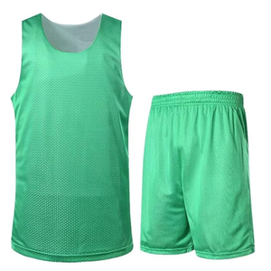 Bulk Price High Quality Blank Mesh Basketball Practice Jerseys Set Quick Dry Sports Uniform Custom Team Basketball Wear - Product Image 2