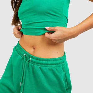 Women's 2025 Spring Hot Shorts Chic Vintage High Waist <b>Elastic</b> <b>Belt</b> Casual Short Pants New Fashion Printed Worsted Shorts - Product Image 2