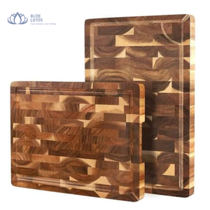 [VENTA EXITOSA] Tabla de Cortar de Bambú Blue Lotus Lucy, Rectangular, Hecha a Mano, Apta para Lavavajillas, para Carne, Verduras y Pan - Product Image 1