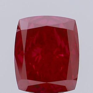 Diamants de laboratoire CVD, taille coussin, rouge foncé fantaisie, 4,5 carats, clarté VS1, certifiés IGI, pour la fabrication de bijoux, prix de gros. - Product Image 1