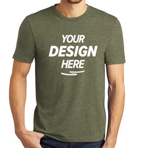 High Quality Plain <b>Blank</b> Triblend Men T-shirt Custom Woven Label Light <b>Weight</b> Breathable Summer Tee Shirt OEM - Product Image 1