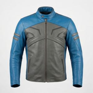 Veste en cuir de vachette vintage de couleur personnalisée, style rétro, manteau de moto en cuir, équipement de protection de haute qualité pour les motards, le meilleur - Product Image 1