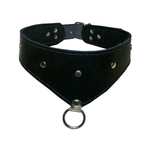 Collar de Lujo para Perro, Cuero de Alta Calidad, Forro de Piel, Hebilla de PVC, Correa Acolchada, Color Negro, Accesorio de Moda - Product Image 1