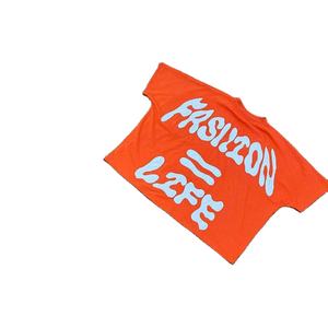 Ensemble de survêtement décontracté respirant avec logo frontal, T-shirt court et ample, et pantalon évasé, pour ODM/OEM - Product Image 5