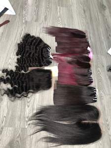 Paquete de ondas sedosas de cabello Remy vietnamita crudo de Super doble dibujado para niñas negras Bleach Friendly 100% MOQ 100g Precio al por mayor - Product Image 3