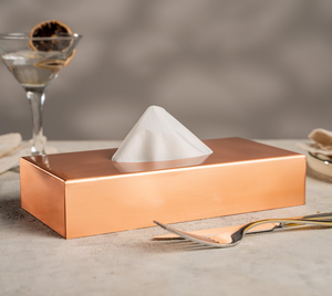 Caja de Servilletas de Metal de Cobre de Primera Clase, Diseño Clásico, Hecha a Mano, Duradera, para Decoración de Interiores de Hogar, Hotel o Restaurante - Product Image 1