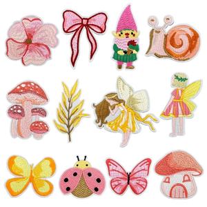 Latest Design Varsity Lady Embroidered Patch Personalized Square Chenille <b>Badge</b> with Custom Brand for Fashion Apparel Decoration - Product Image 5