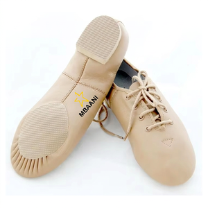 Zapatos de Baile Jazz Suaves MBAANI, de Cuero Genuino, Estilo Ballet con Logotipo de Estrella, Unisex - Product Image 5