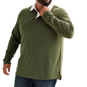 Camisas de Hombre Tallas Grandes, Transpirables, Tejidas, Sólidas, Antipilling, de Poliéster/Algodón, Personalizadas, Manga Larga, Casuales, Dos Opciones de Color - Product Image 5