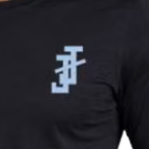 เสื้อยืดคอกลมแขนยาวสีดำสำหรับผู้ชาย ดีไซน์ลายตัวอักษรประสานกัน สวมใส่สบายๆ ในชีวิตประจำวัน สไตล์สตรีทแวร์ - Product Image 2
