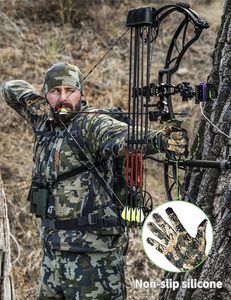 Camouflage Hunting <b>Gloves</b> Light Weight Full Finger, <b>Men</b>/Women Anti-Slip Camo Archery <b>Gloves</b> Touch Screen - Product Image 3