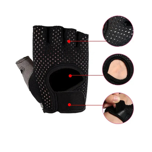 Factory Wholesale Adjustable Half Finger Workout <b>Gloves</b> Best <b>Fitness</b> <b>Gloves</b> for Weight Lifting for Gym Use at Low Cost - Product Image 3