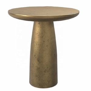 Dernier modèle de table d'appoint en aluminium fabriqué à la main, moderne, doré, traditionnel, pour chambre à coucher appartement, café, canapé, table, prix de gros - Product Image 5