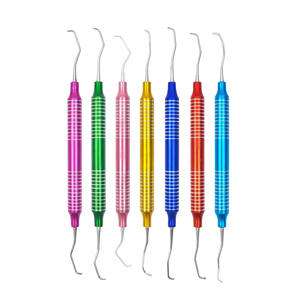 Kit de composite réparateur 7 pièces, embouts de précision manuels à double extrémité, revêtement anti-reflet poli, certifié CE, dentaire - Product Image 2