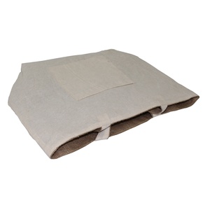 Jute Shopping <b>Bag</b> Cotton Grocery <b>Bag</b> Natural Eco Friendly Jute Cotton Raw Fabric Reversible Tote <b>Bag</b> for <b>Gift</b> - Product Image 6