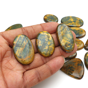 Cabujones Sueltos de Nellite Pietersite Natural Certificados por Terceros, Corte Ovalado, 20-45mm, para Fabricación de Joyería, Venta al Por Mayor - Product Image 4