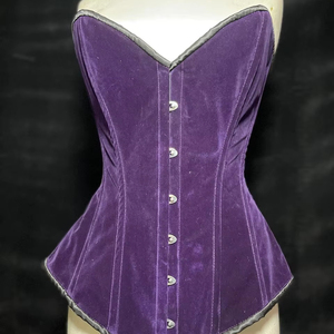 Top Corset de Terciopelo para Mujer, Estilo Club, 2026, Logotipo Personalizado, Botones, Diseño Personalizado, Ecológico, Ligero - Product Image 1