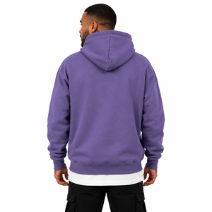 Herren-Sweatshirt Marineblau Raglanärmel Kontrast-Paspelierung Rundhalsausschnitt Gerippter Saum Lässiger Pullover Maßgefertigte OEM Private Label Hoodies - Product Image 6