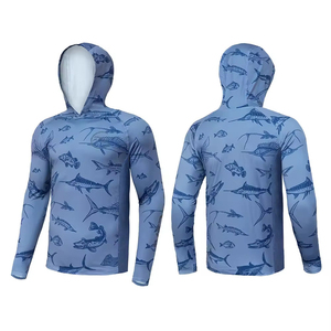 Sudadera con Capucha de Pesca Unisex de Manga Larga, Transpirable e Impermeable con Protección UPF 50, Diseño de Logotipo Personalizado, Material 100% Poliéster de Alta Calidad - Product Image 6