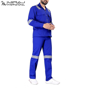 Overoles de Trabajo Personalizables de Mezcla de Algodón, Dos Piezas, Reflectantes, de Alta Visibilidad, Ropa de Trabajo al por Mayor, Chaquetas de Trabajo - Product Image 2