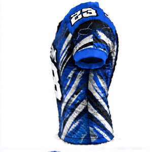Maillot de football américain à dégradé de couleurs, personnalisé par sublimation, uniforme sportif pour hommes, séchage rapide, respirant, polyester, pour équipe - Product Image 6
