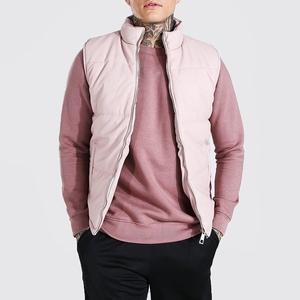 เสื้อกั๊กพัฟเฟอร์ผู้ชายแบบมีซิป คอตั้ง ผ้าฟลีซบางเบา สีพื้น สำหรับฤดูหนาว สวมใส่สบาย เหมาะกับกิจกรรมกลางแจ้ง 100% - Product Image 6