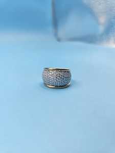 Bague Dôme Personnalisée en Moissanite Ronde Sertie Pavé, en Argent 925 Original, Bijou Homme Iced Out pour Fête, Charme, Cadeau pour Amis - Product Image 3