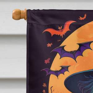 Affenpinscher Witchy Halloween Casa Grande bandera porche manga poste decorativo patio Banner ilustraciones Multicolor colgante de pared - Product Image 3