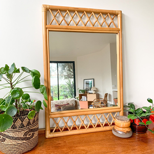 Luxury design rattan <b>mirror</b> hand-<b>crafted</b> <b>mirrors</b> producer supply best quality home accessory - Product Image 6