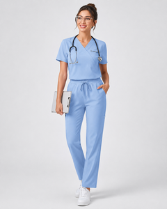 WABSON SPORTS Unisex Cotton Jersey <b>Scrubs</b> <b>Sets</b> for Hospital Use with Needle Detection and Seamless Fusing - Product Image 5
