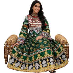 Robes afghanes Kuchi brodées, vêtements traditionnels pour femmes, tenue décontractée pour mariage, soirée, fête, mode ethnique bohème - Product Image 1