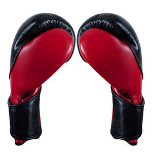 Guantes de Boxeo Profesionales RTS Cleto Reyes Rojos/Negros, Guantes de Entrenamiento de Cuero Genuino con Cierre de Gancho y Bucle - Product Image 2
