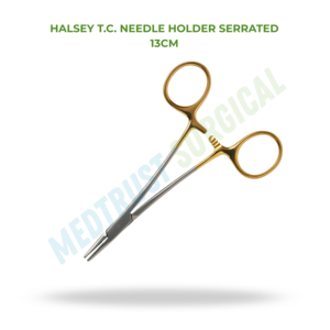 Halsey TC Needle <b>Holder</b> Serrated 13cm Neuro Spine Surgical Instrument For Suturing - Product Image 2