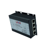 Protector de Sobretensión Ethernet Cat5 RJ45 de 100Mbps, 24V PoE, Protección contra Rayos en Línea para LAN, Módulo de Línea de Datos de Red para Sistemas CCTV