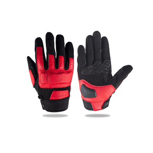 Leash <b>Full</b> Finger Racing Gloves Leather Non <b>Slip</b> Outdoor Waterproof Touch Screen for Sports Riding Gloves Unisex - Product Image 4
