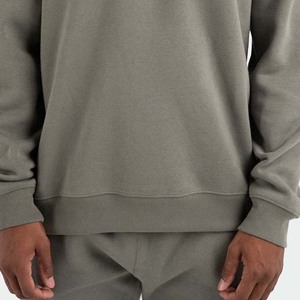 Sudadera de Cuello Redondo para Hombre, Corte Regular, Color Sólido, Felpa, Informal, Otoño, Tejida, 100% Algodón, Manga Larga, Totalmente Personalizable - Product Image 2