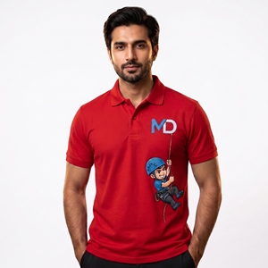 Custom Embroidered Polo <b>Shirt</b> <b>for</b> <b>Men</b> | Corporate Uniform Logo Polo T-<b>Shirt</b> | Breathable Cotton Workwear Polo <b>Shirt</b> - Product Image 5