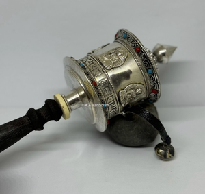 Nuevas Ruedas de Oración Metálicas Rectangulares Pequeñas para el Año Nuevo Budista - Product Image 5