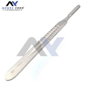 Instrument chirurgical manuel de qualité supérieure, manche de scalpel en acier inoxydable de qualité supérieure # 4 outils médicaux de précision compatibles # 20 # 24 Lames - Product Image 4