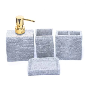 Antique Piece Resin Bathroom Accessories Set <b>Household</b> Designed 3pcs Bathroom <b>Items</b> Accessories with Sale - Product Image 2