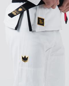 Uniforme Profesional de Artes Marciales Bjj GI Jiu Jitsu Kingz Comp 450 V6 en Blanco, Gi de Jiu Jitsu Brasileño de Alta Resistencia - Product Image 5