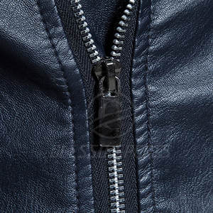 Veste en cuir pour homme, coupe ajustée, élégante, confortable, tendance, automne, style vintage, confortable et chaude - Product Image 6