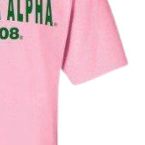 Camiseta Rosa de Manga Corta para Mujer con Estampado Gráfico Verde, Cuello Redondo Informal, Algodón, Moda de Verano, Suave y Cómoda - Product Image 5