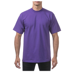 Camiseta para hombre 100% algodón orgánico, diseño liso con logotipo personalizado y tejido de punto de color sólido - Product Image 3
