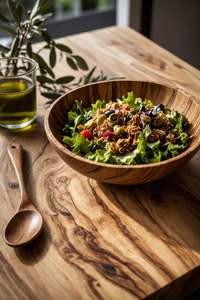 Vaisselle, produit en bois durable, ustensiles de cuisine écologiques, bol écologique réutilisable, bol en bois pour la maison, plat de service en bois - Product Image 2