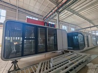 Maison conteneur amovible portable 20 pieds 40 pieds, préfabriquée modulaire, pour dortoir de personnel et logement de camp extérieur